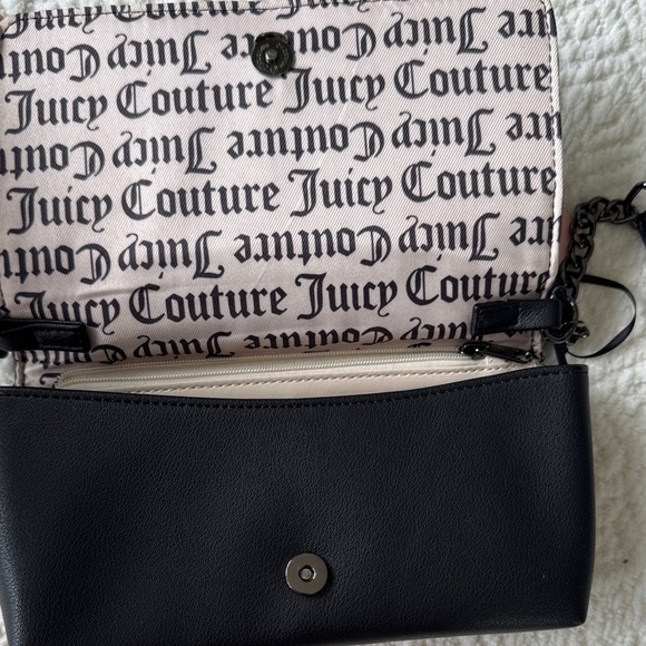 NWT Juicy Couture Black Mini Bag with Pearl Handle - Picture 4 of 9